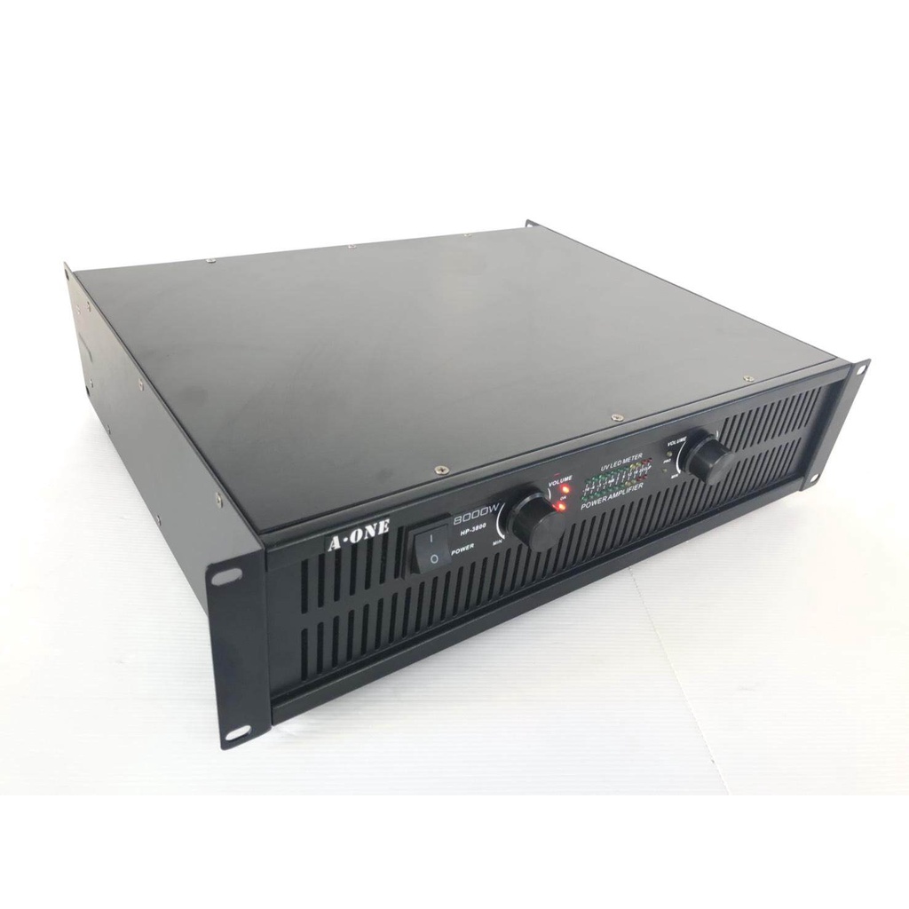 LXJ Professional poweramplifier 200W+200W RMS เพาเวอร์แอมป์ เครื่องขยายเสียง รุ่น HP  3800