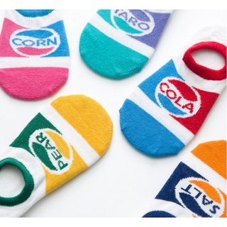 SET ถุงเท้า cola pepsi ไซส์ S 1-3 ขวบ(12-15cm)