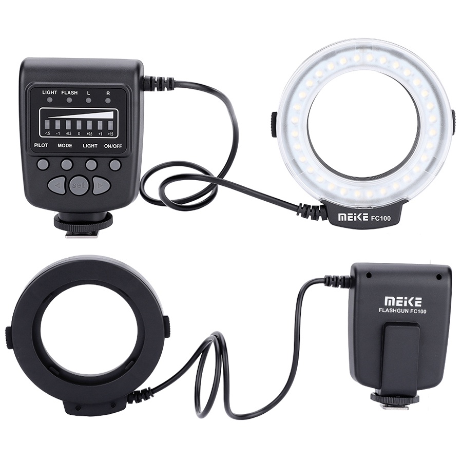 Meike FC100 LED Macro Ring Flash สำหรับกล้อง DSLR และ Mirrorless