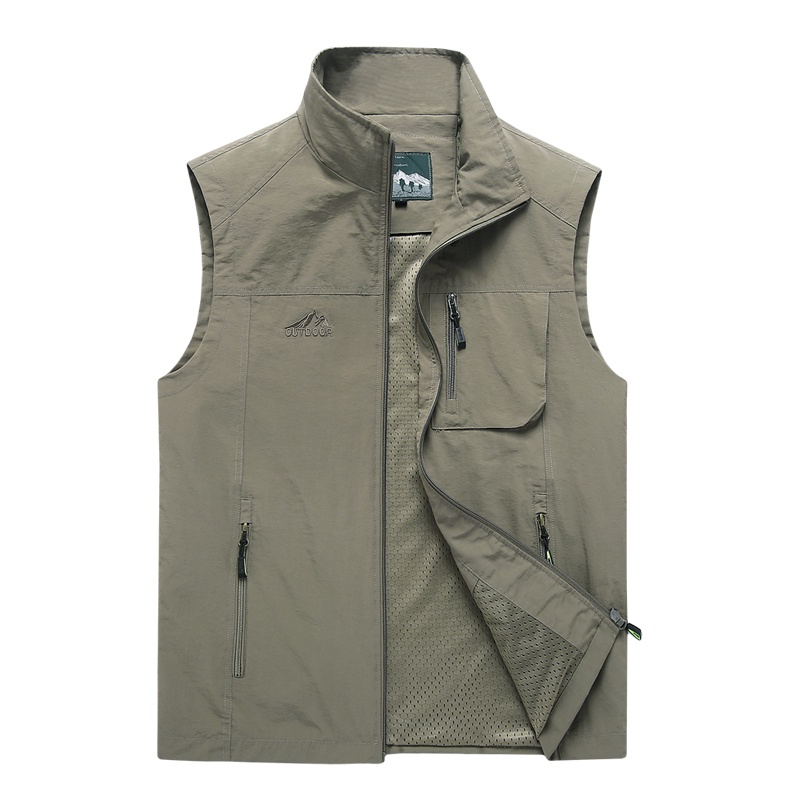 Men's Vests 2022 Autumn Mens Sleeveless Vest Spring Summer Casual Travels Vest Outdoors Thin Big Size Vest Waistcoat #1