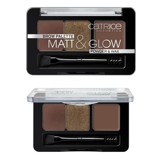 ของแท้/พร้อมส่ง Catrice Brow Palette Matt &amp; Glow Powder &amp; Wax (020) คาทริซ พาเลตต์ตกแต่งคิ้ว 3 in 1