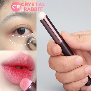 CRYSTAL RABBIT แปรงแต่งหน้าทาปาก แบบพกพา หัวกลมอเนกประสงค์ ลิปสติก / คอนซีลเลอร์ / บลัชออน แปรงแต่งหน้า