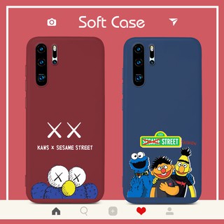 เคสมือถือสำหรับ Huawei Nova 7 7i 6 7 SE 5T Y7P 2020 Y6P Y5P Y8P Y9 Prime 2019 Y9S Y6S P40 Pro Plus Lite E Y7 Pro 2019 P20 P30 Lite P20 P30 Pro Plus Nova 3e 3i 4e 5Z 5 5i Pro Mate 20 30 Pro Lite Case เซซามีสตรีท Cute Design Soft TPU Cover