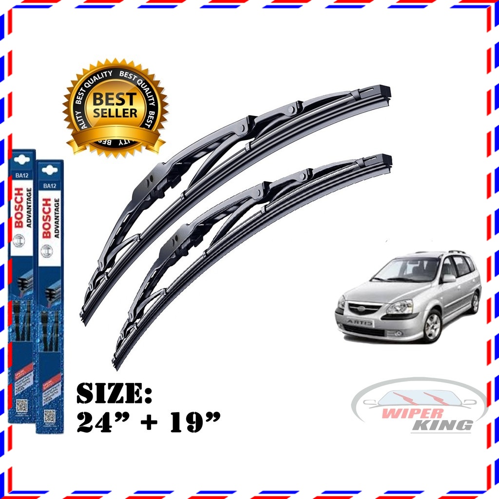ชุดใบปัดน้ําฝน Bosch Advantage สําหรับ Naza Citra (24" + 19")