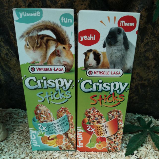 Crispy​ sticks.Exotic Fruit​ &​Fruit​ สำหรับสัตว์ฟันแทะขนาด2*55g