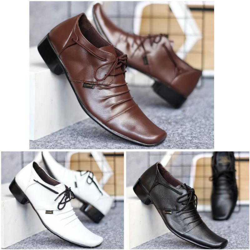 Cevany Loafers รองเท้าสําหรับ PDH POLWAN DISHUB SATPOL PP KOWAD ของแท้หนัง 3 ซม.ส้น
