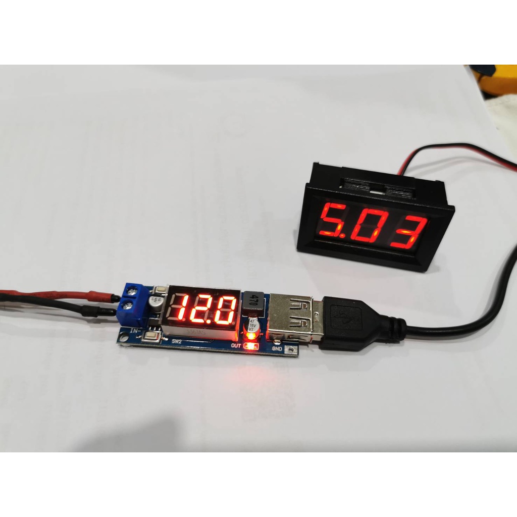 อุปกรณ์แปลงไฟ 5-40 V.DC(ไฟรถยนต์12V.)ให้ลดลงเหลือ 5V.DC รูปที่ 8