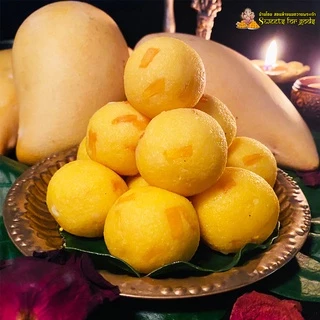 [ ขายดีมาก อร่อยมากๆ ] ขนมลาดูมะม่วงนมสด ถวายพระพิฆเนศ องค์เทพเทวา แถมฟรี!! เทียน กำยาน (กล่อง 3 ชิ้น ขึ้นไป)
