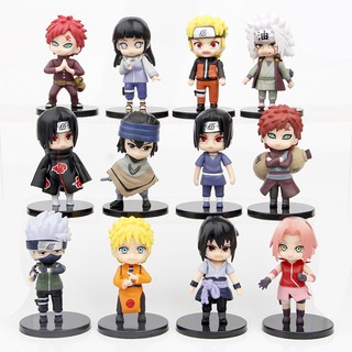 โมเดลฟิกเกอร์ นารูโตะ Sasuke Sakura Itachi Kakashi Gaara Jiraiya สําหรับเก็บสะสม 12 ชิ้น ต่อชุด