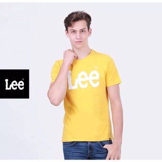 LEE เสื้อยืดทรงปกติ REGULAR  เสื้อผ้าผู้ชาย เสื้อยืด สีเหลือง