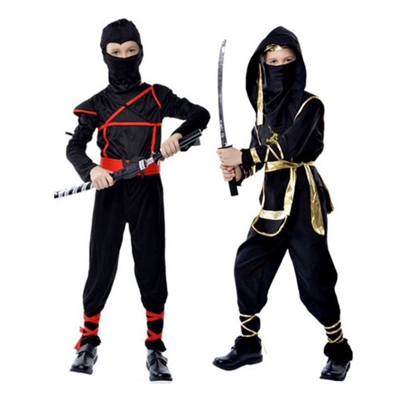 นินจาคอสเพลย์เครื่องแต่งกายหน้ากากคาร์นิวัลของขวัญวันเกิดเด็กคริสต์มาส