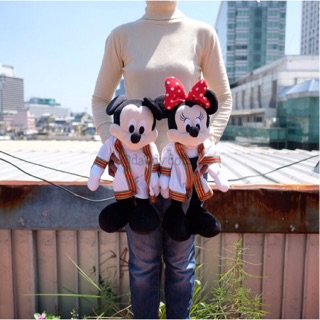 ตุ๊กตา Mickey Mouse มิกกี้เม้าส์ &amp; Minnie Mouse มินนี่เม้าส์ ชุดรับปริญญา ครุยสีขาว 16นิ้ว