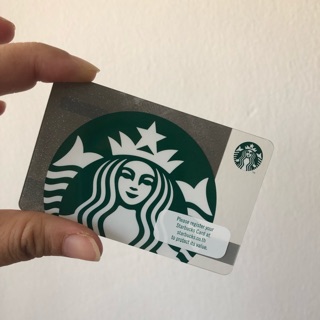 Starbucks card เปล่าไม่ขูดพิน