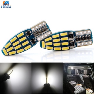 W5w T10 Canbus 4014 24 SMD หลอดไฟ Led ไม่มีข้อผิดพลาด ไฟเลี้ยว ไฟสัญญาณ ไฟเลี้ยว ไฟเลี้ยว ไฟแสดงสถานะ สําหรับจอดรถยนต์ DC 9-16V สีขาว