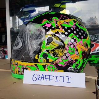 หมวกกันน็อค หุ้มคาง Avex DX graffiti