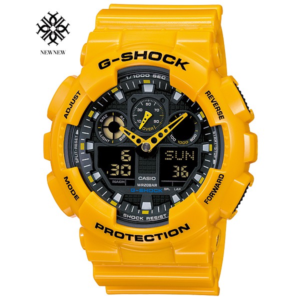 G-Shock รุ่น GA-100A-9A (Bumblebee Limited Edition) สีเหลือง ของแท้ ประกัน CMG 1 ปี