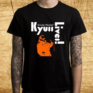 เสื้อยืดแขนสั้น ผ้าฝ้ายแท้ พิมพ์ลายโลโก้ Kyuss Lives สําหรับผู้ชาย