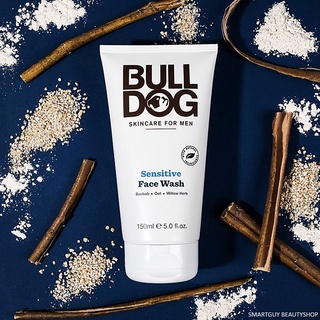 Bulldog Skincare For Men Sensitive Face Wash 150ml ผลิตภัณฑ์ทำความสะอาดผิวหน้าผู้ชายสูตรอ่อนโยนสำหรับผิวแพ้ง่าย