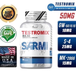 Sarm Combo Testromix 50mg 90caps ยินดีให้คำปรึกษาฟรีครับ