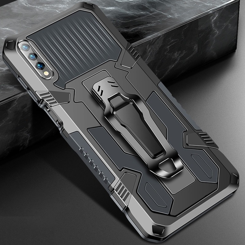 Huawei Nova 7i 5T Y9 Y7 Y6 Pro Prime Prime 2019 P30 Lite Rugged Hybrid Armor Belt Clip Shockproof Phone Case