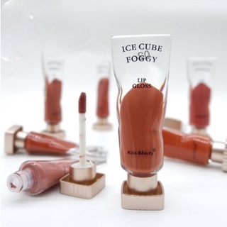 ลิปจิ้มจุ่มสไตล์เกาหลี สีสวย ติดทนนาน kiss beauty no.70295-03b ice cube foggyสีชัด แห้งไว ติดทนนาน ตลอดวันมีทั้งหมด 6เฉด