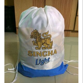 เป้สะพายหลังSINGHA LIGHTสีขาวฟ้า