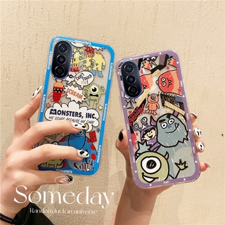 2022 New เคส Handphone Case Huawei Nova Y70 / Honor X7 X9 4G Cartoon Monster University Pattern Couples Protection Casing Shockproof Cover Silicagel TPU Soft Case เคสโทรศัพท์