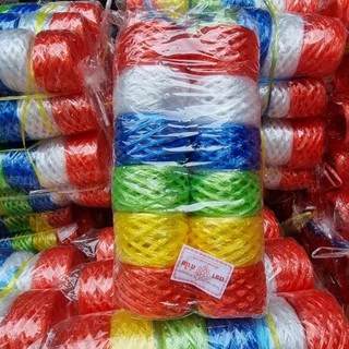 ขายส่ง 12 ม้วน เชือกฟางอย่างดี เชือกฟางพลาสติก