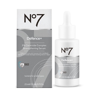 No7 Defence+ 3% Ceramide Complex Strengthening Serum 25ml เซรั่มสูตรพิเศษช่วยลดริ้วรอยประสิทธิภาพสูง