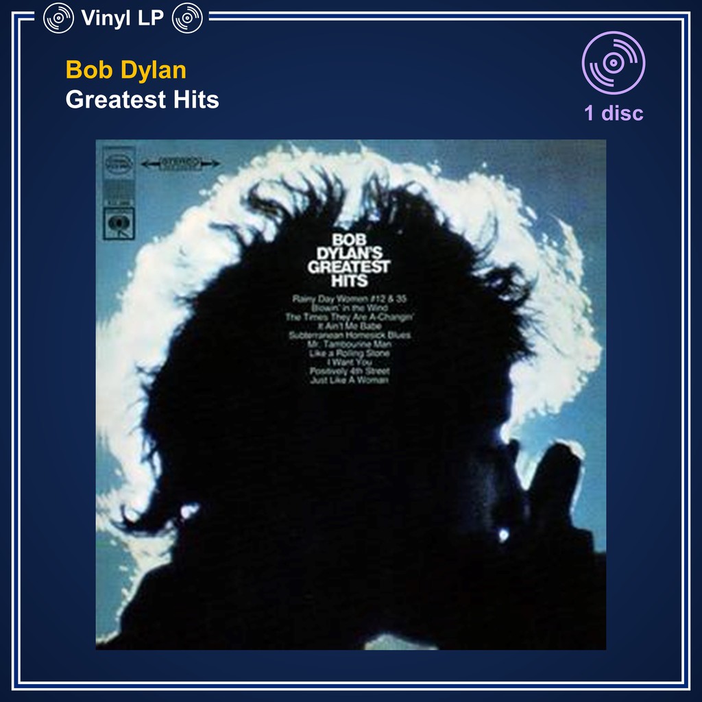 [ ออก E-Tax ได้ ] [แผ่นเสียง Vinyl LP] Bob Dylan - Greatest Hits [ใหม่และซีล SS]