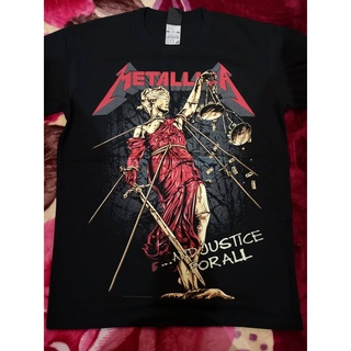 เสื้อยืดคอกลม เสื้อยืด พิมพ์ลาย Nts Metallica AndJustice ขนาดใหญ่ สําหรับผู้ชาย XQผ้าฝ้ายแท้