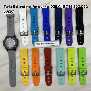 🇹🇭สายนาฬิกา Garmin Forerunner 935 Fenix 5 plus 6 745 Approach S60 S62 Instinct 945 5X 3 6X Enduro 5S 6S 5 6
