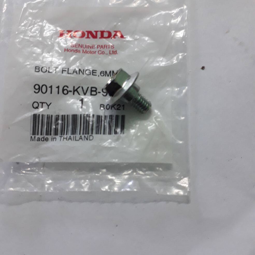 90116-KVB-900โบ้ทล์พิเศษแท้ศูนย์HONDA 6มม.หัวเบอร์10 ยึดหม้อกรองเวฟทุกรุ่น และชิ้นส่วนรุ่นอื่นๆ 1ตัว