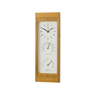 clock WALL CLOCK WOOD 6X16 Inches LIGHT BROWN DODENI Home decoration Home &amp; Furniture นาฬิกา นาฬิกาแขวนไม้ DOGENI WFW001