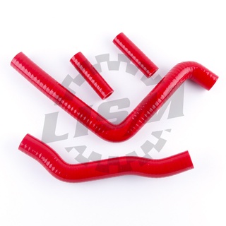 4PCS For KAWASAKI KX 250 KX250 2003-2008 2006 2007 2004 2005 Motorcycle 3-PLY Silicone Hose Coolant Pipe Upper and Lower