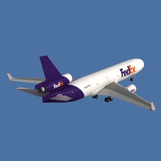 โมเดลเครื่องบินกระดาษ DIY 1:100 Fedex MD-11