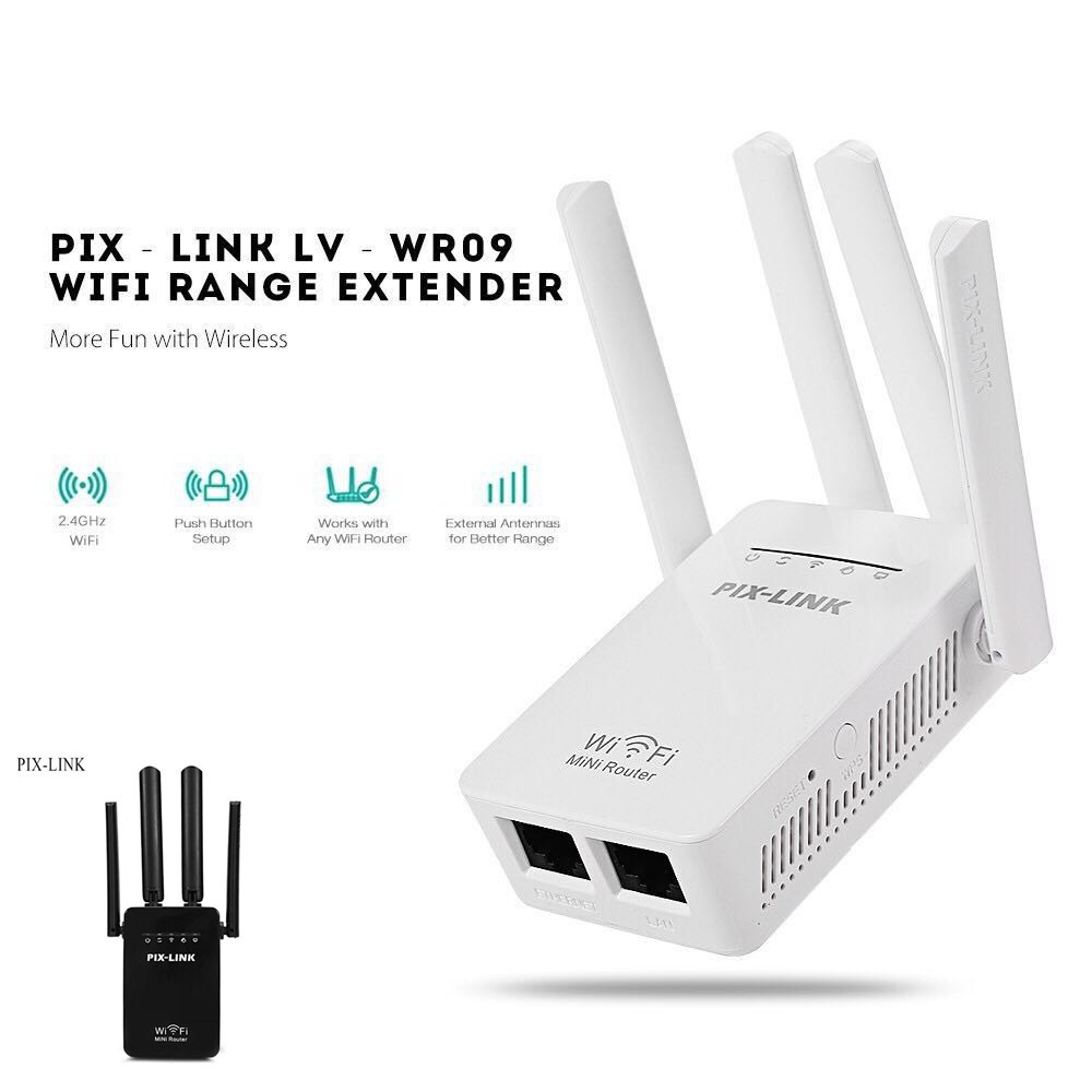 Wifi repeater PIXLINK PIXLINK LV-WR09 300M bps Wireless WiFi Router ...