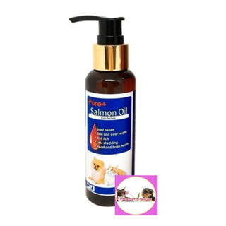 Norway Pure Salmon oil น้ำมันปลาแซลมอน บำรุงขน ผิว แก้ขนร่วง สุนัข แมว  (100ml)