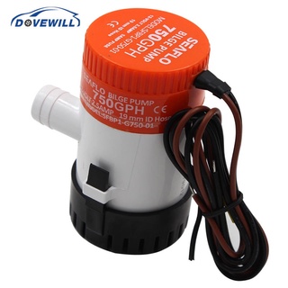 Dovewill อุปกรณ์ปั๊มน้ําไฟฟ้าสําหรับเรือ Seaflo 12V 750 Gph 2.5A