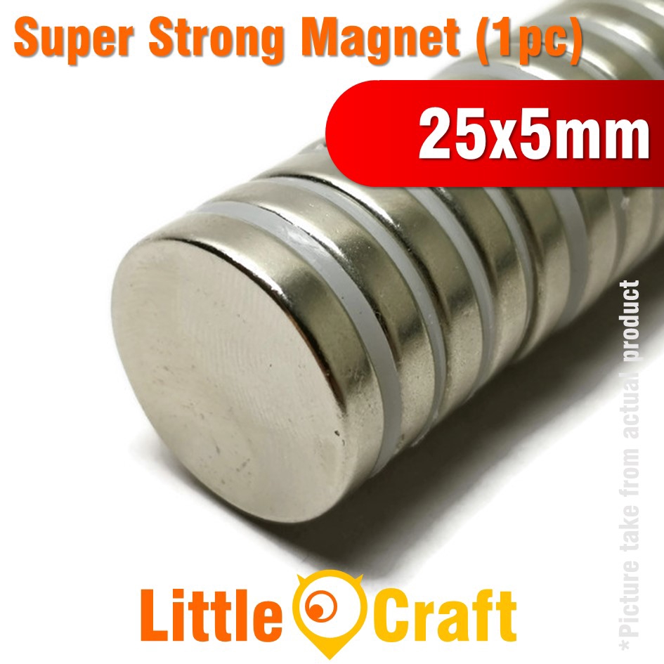 Neodymium NdFeB Super Magnet - ทรงกลม D25x5mm