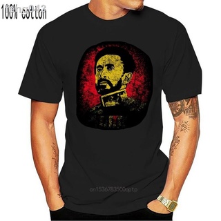 ☽✐ใหม่ Haile Selassie Portrait I TShirt สิงโตยูดาห์เอธิโอเปีย Rastafari Irie แขนสั้นผู้ชาย T เสื้อสบายๆหลวมแฟชั่นพิมพ์ v