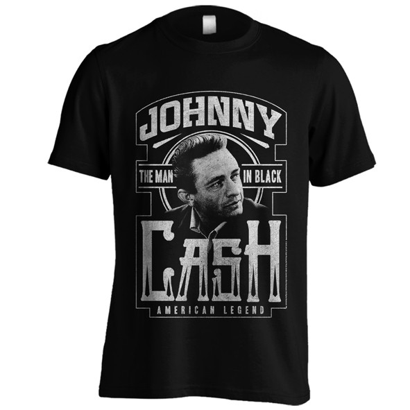 Johnny เงินสดเสื้อยืด Black distro S - XXL
