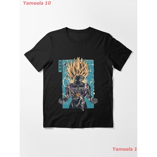 เสื้อยืดผ้าฝ้ายพิมพ์ลายขายดีโกฮัง Gohan Retoro Essential T-Shirt ดราก้อนบอล Dragon Ball พิมลาย ผู้หญิง เสื้อยืดผู้ชาย เส