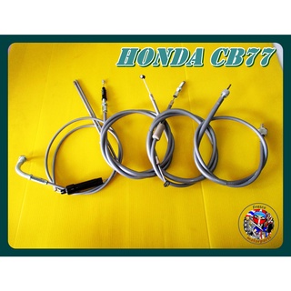 ชุดสายเซ็ท Honda CB72 CB77 Brake Clutch Speedomete Throttle Cable Set 4Pcs. High Bar