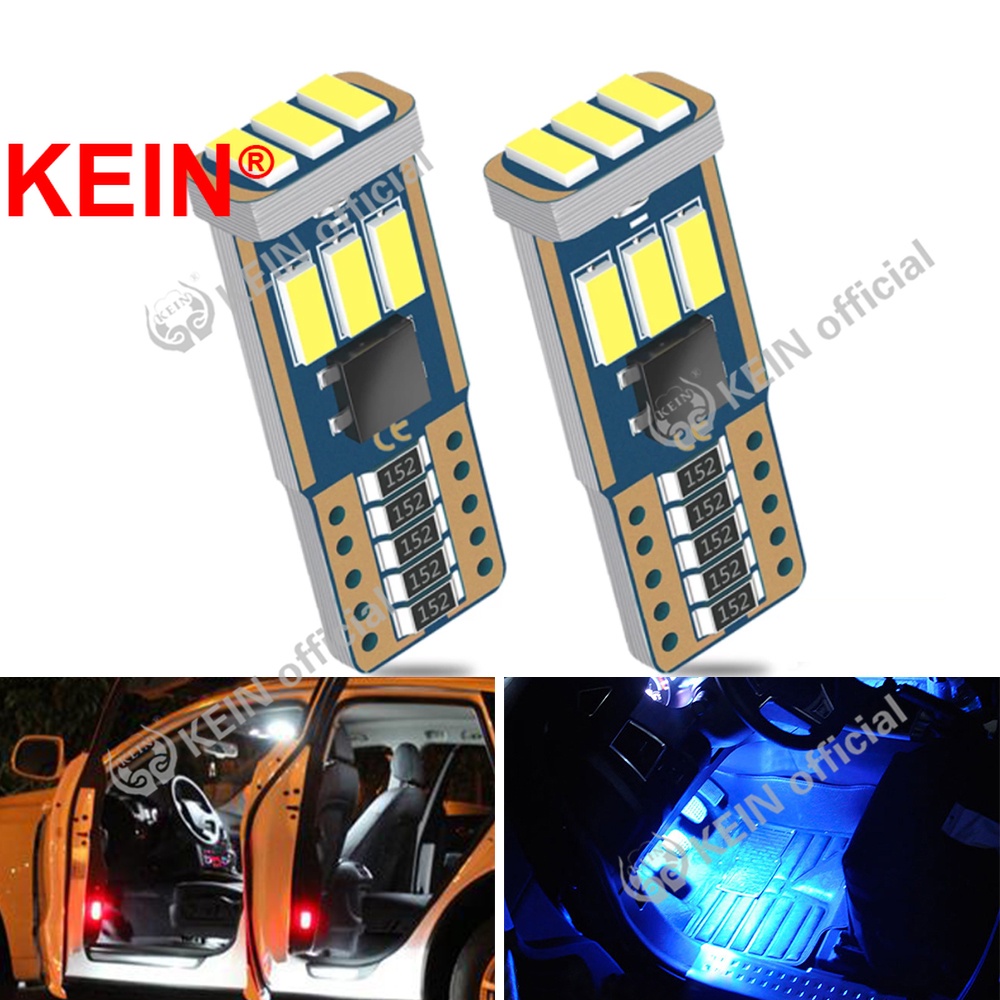 Kein 2 ชิ้น T10 Led Canbus W5W หลอดไฟ Led ภายในรถ 9led 4014smd 194 168 ไม่มีข้อผิดพลาดอ่านโดมเครื่องมือแผ่นโคมไฟ 6000 พัน