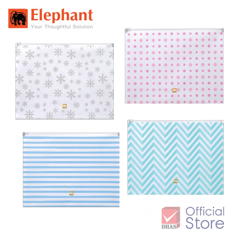 Elephant กระเป๋าซิป File Idea Z01P จำนวน 1 ชิ้น