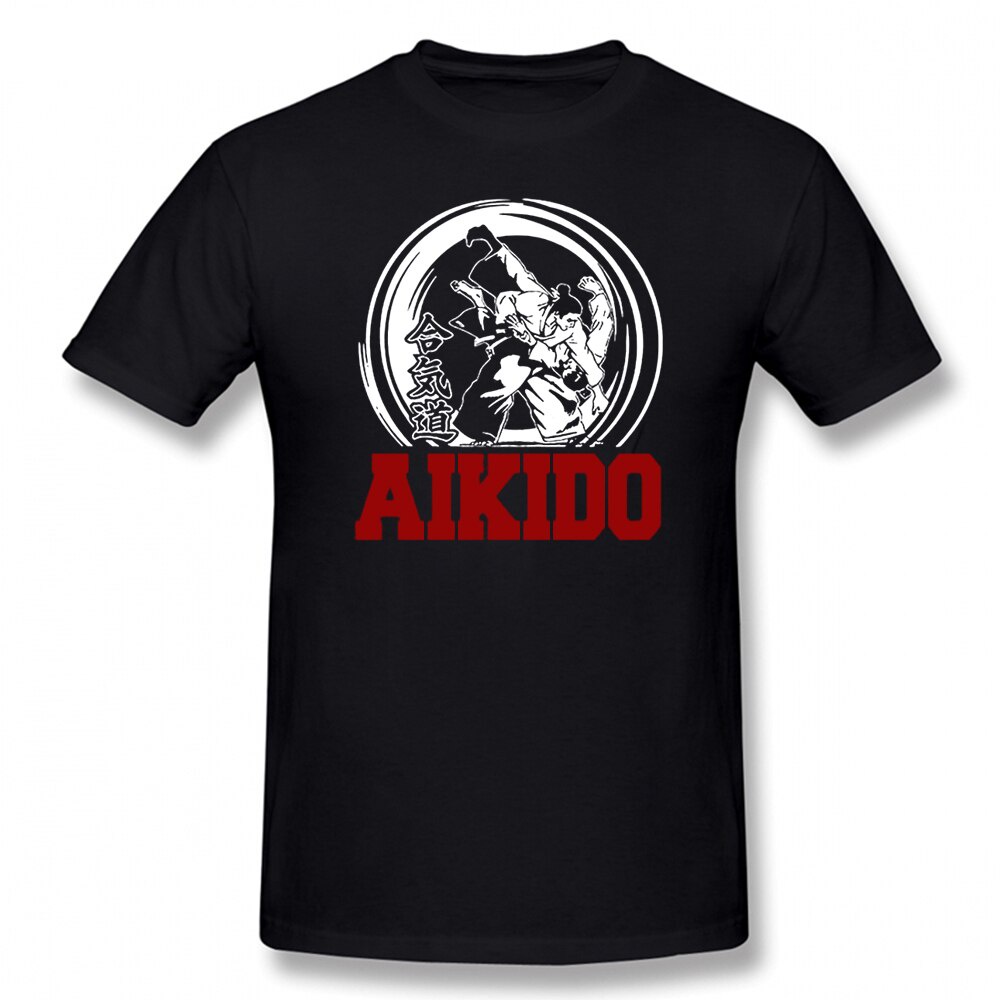 ตลก Aikido ศิลปะการต่อสู้ญี่ปุ่น T เสื้อกราฟิกผ้าฝ้าย Streetwear แขนสั้น O-คอ Harajuku Hip Hop เสื้อ