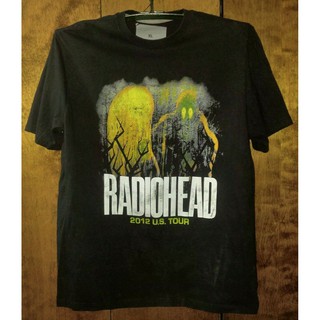 เสื้อยืดสีขาวเสื้อยืดพิมพ์ลายตัวอักษร radiohead สำหรับผู้ใหญ่S-4XL