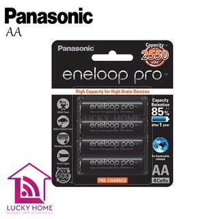 Eneloop Pro AA 2450mAh High capacity 4pack (up to 2550mAh) ถ่านชาร์จ