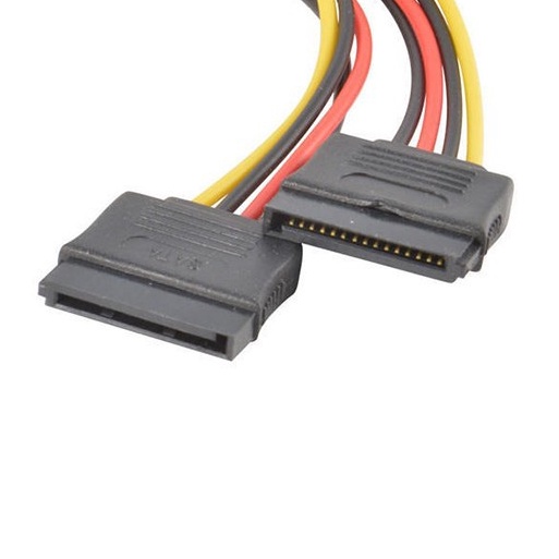 Cavo Alimentazione PC Splitter 60cm - Molex 4Pin Maschio A 5 SATA 15Pin Femmina - Per Hard Disk E Unità Ottiche - 2